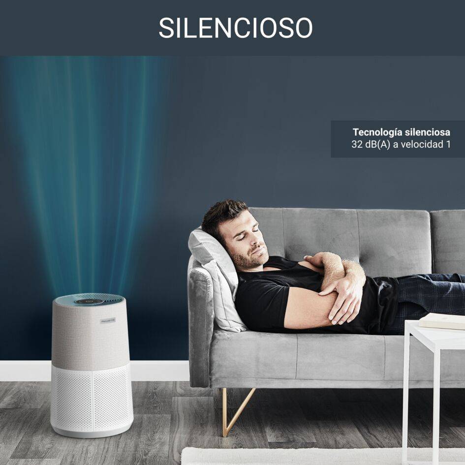 Pure Air City, Purificador, Compacto, Filtro HEPA 360º