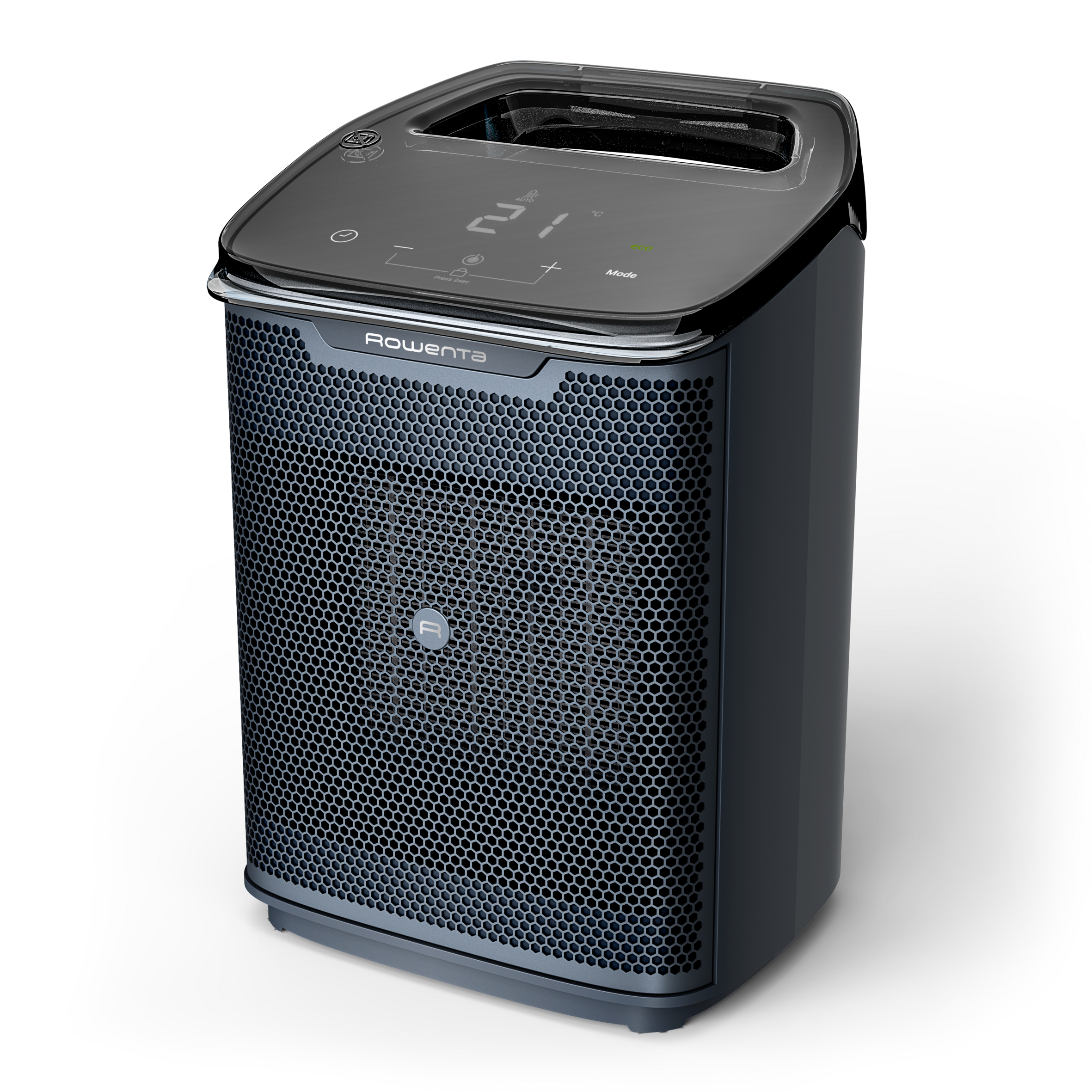 Intense Comfort + Aqua de Rowenta, Calefactor de baño, 2000 W, Tecnología Cerámica, Pantalla Digital, Ahorro energético