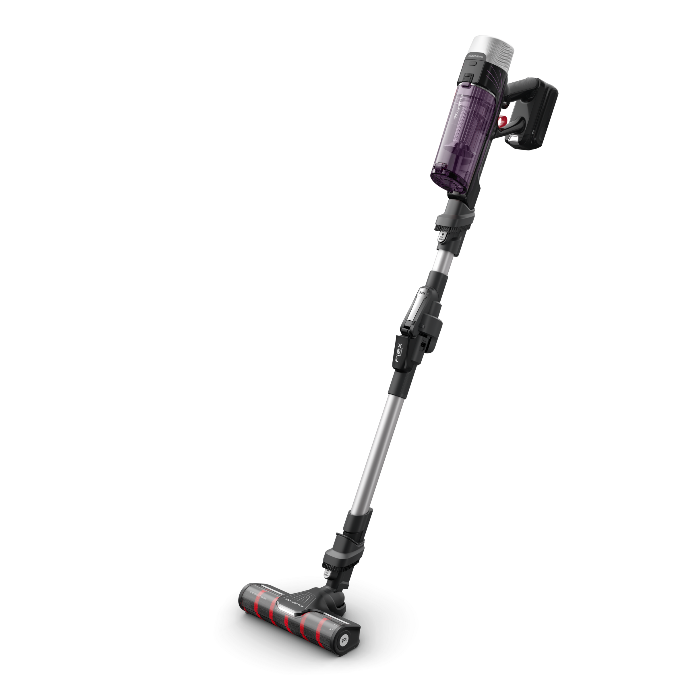X-Force Flex 9.60 Allergy Parquet de Rowenta, Aspiradora escoba sin cable, 100&nbsp;AW, Cepillo para Suelos Duros y Esquinas, Tecnología Flex, Hasta 45 Minutos de Autonomía
