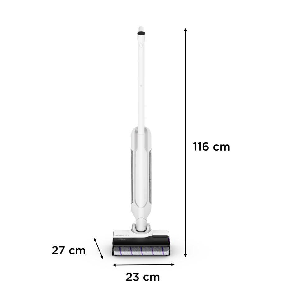 X-Clean 10 de Rowenta, Fregona Eléctrica Sin Cable, Tecnología Wet & Dry, Gran Autonomía, Autolimpieza y Secado Automático,18kPA 