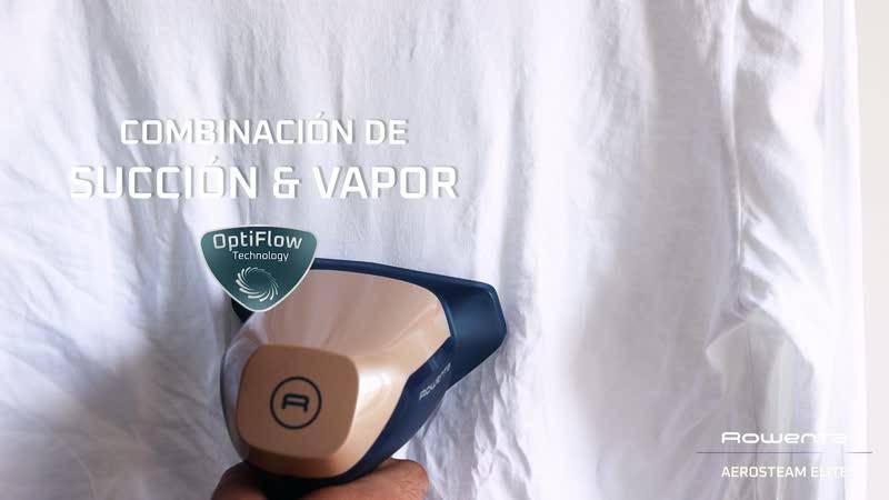 AeroSteam Elite de Rowenta, Plancha 2 en 1, con Vapor y Succión, Depósito Extraíble de 200 ml, Interfaz Táctil con 3 Modos