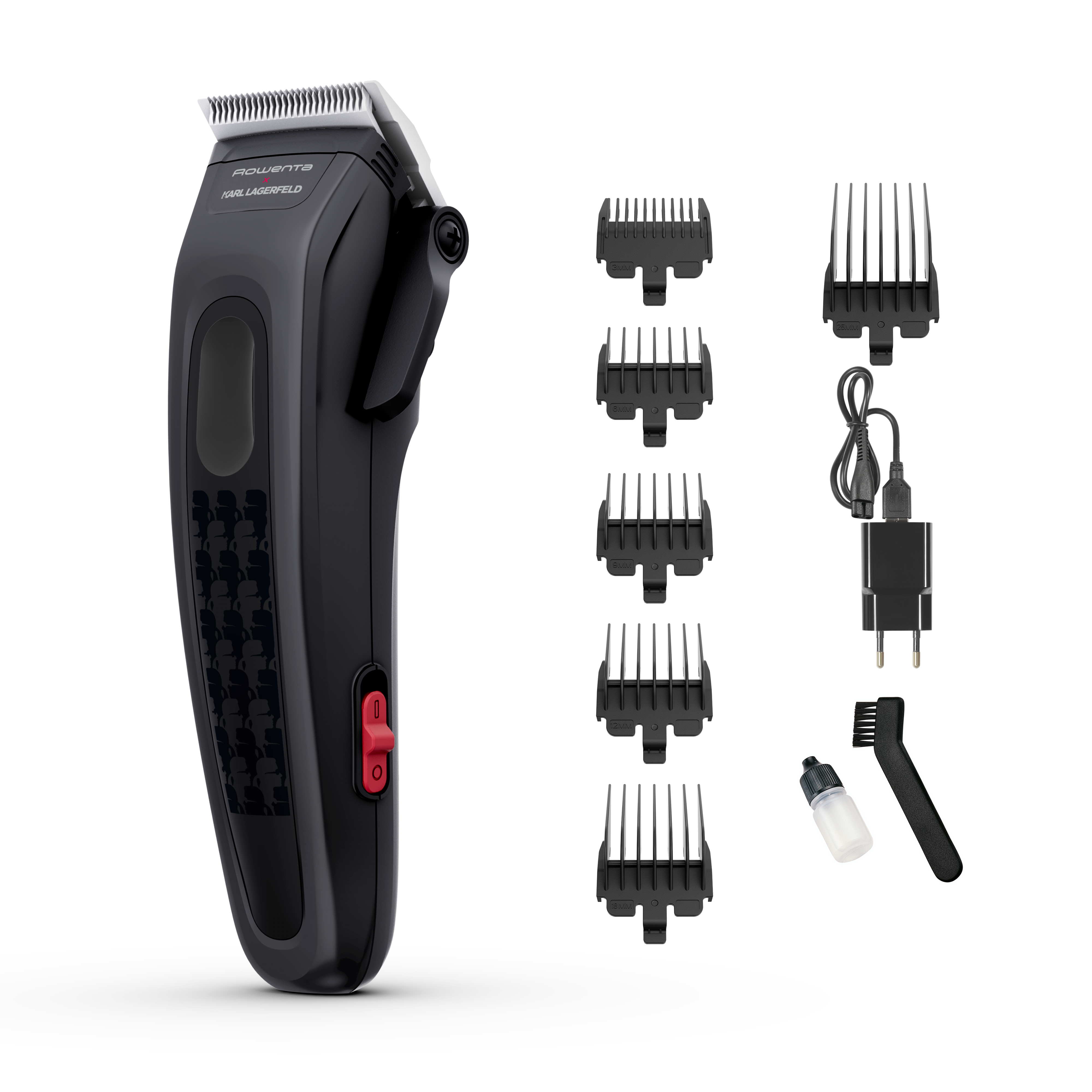 Perfect Line Karl Lagerfed x Rowenta, Cortapelos, 28 ajustes, motor profesional, 2,5 h de autonomía