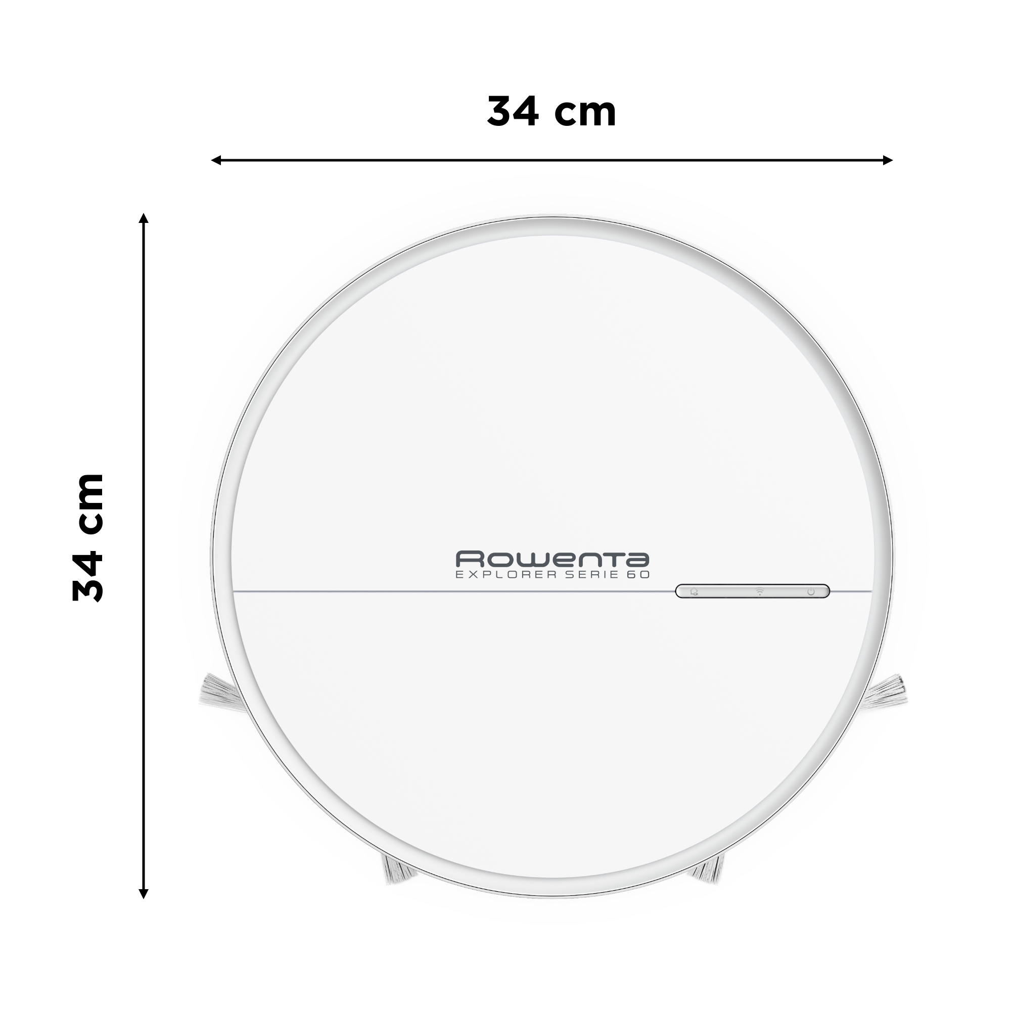 X-Plorer Serie 60 de Rowenta, Robot Aspirador, Navegación Inteligente, Diseño Compacto Ultraplano, Acción de Limpieza 4 en 1, Mopa Aqua Force, Allergy Care, Conectividad Wifi, Compatibilidad con Asistentes de Voz, Aplicación Gratuita