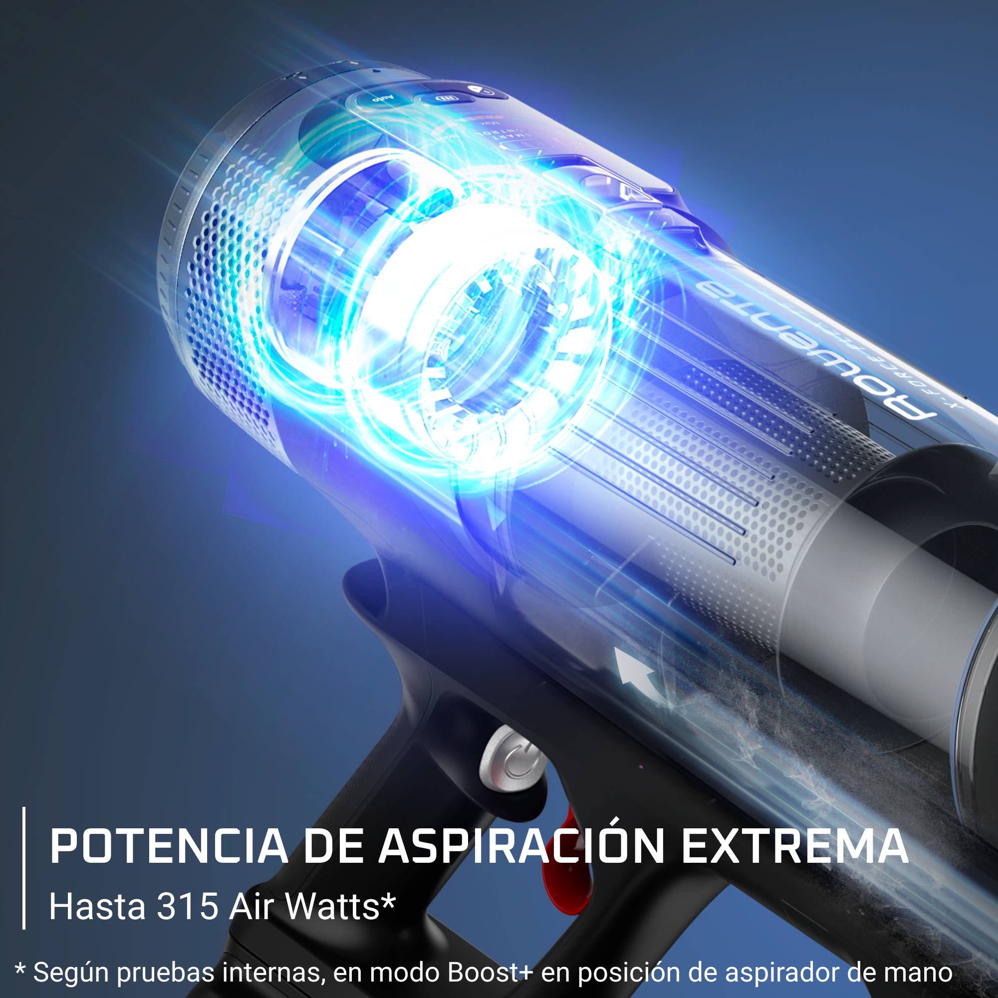 X-Force flex 16.60 de Rowenta, Aspiradora escoba sin cable, aspiración extrema, animal care, gran autonomía, 315 AW