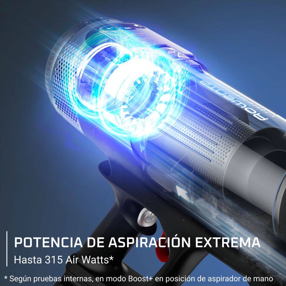 X-Force flex 16.60 de Rowenta, Aspiradora escoba sin cable, aspiración extrema, animal care, gran autonomía, 315 AW