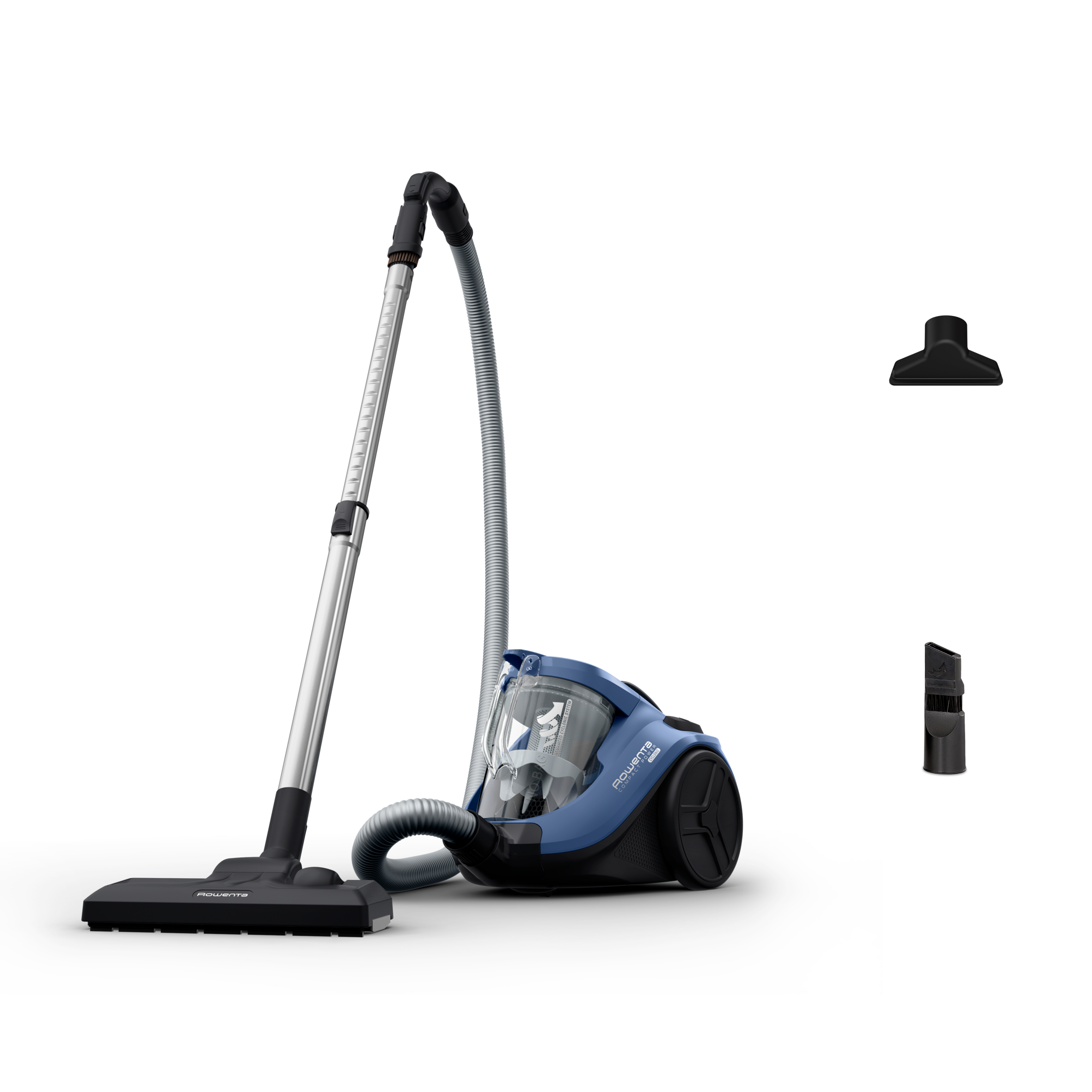 Compact Power Cyclonic de Rowenta, Aspiradora sin bolsa, kit clásico, filtración avanzada, gran recogida de polvo, diseño compacto RO3721EA