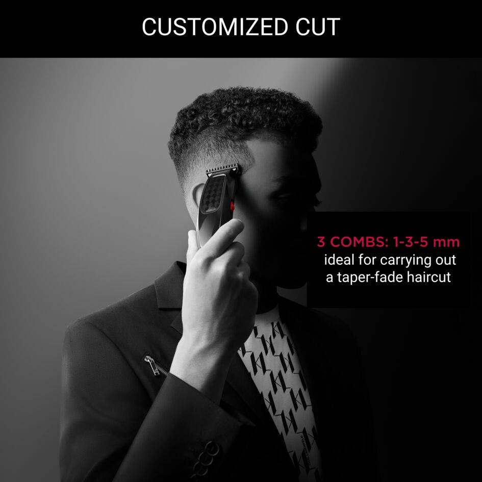 Cut & Style Karl Lagerfed x Rowenta, Cortapelos,  3 peines para el cabello, 90 minutos de autonomía, batería de iones