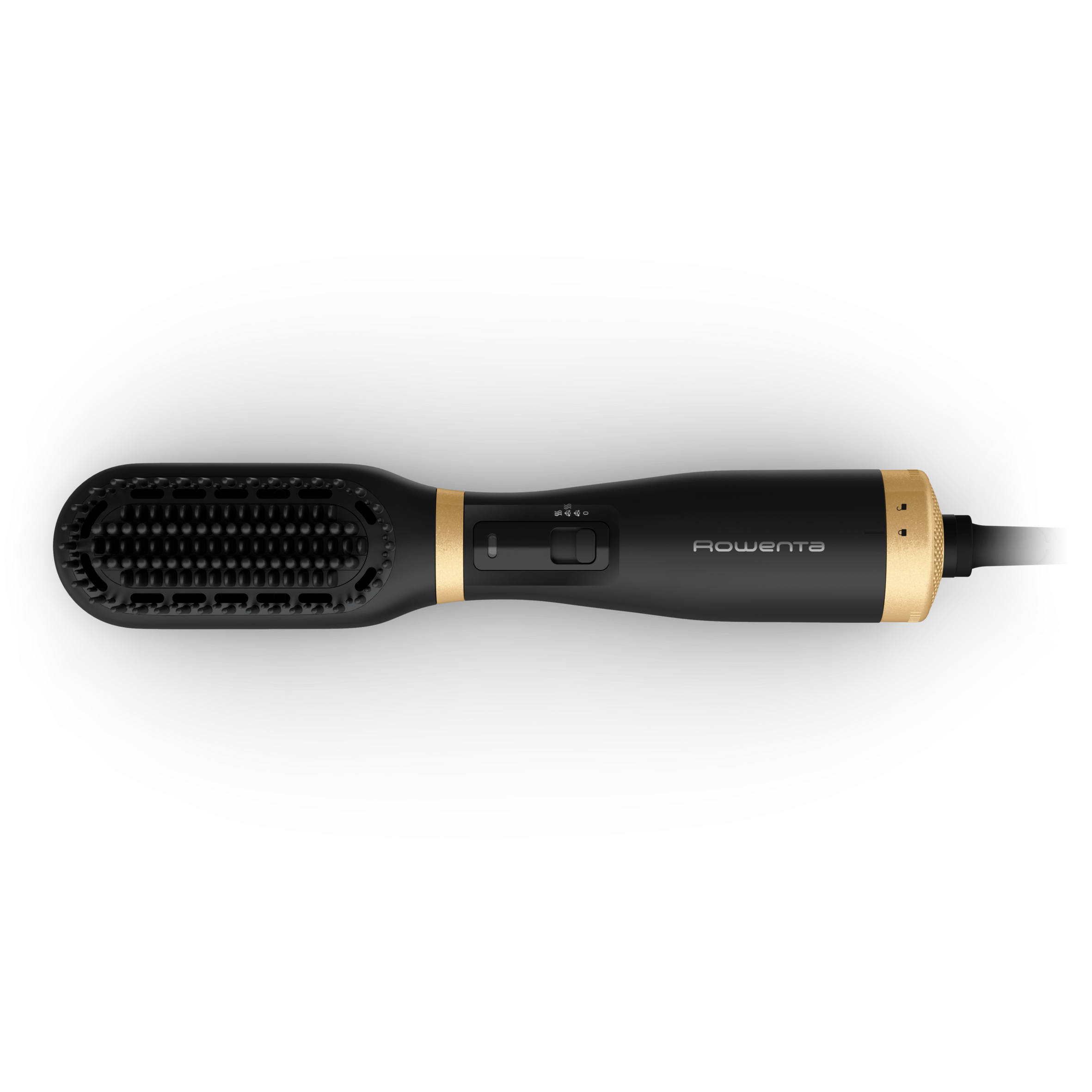 Powerstraight Air de Rowenta, cepillo secador, secado y alisado 2 en 1, Diseño compacto, Negro