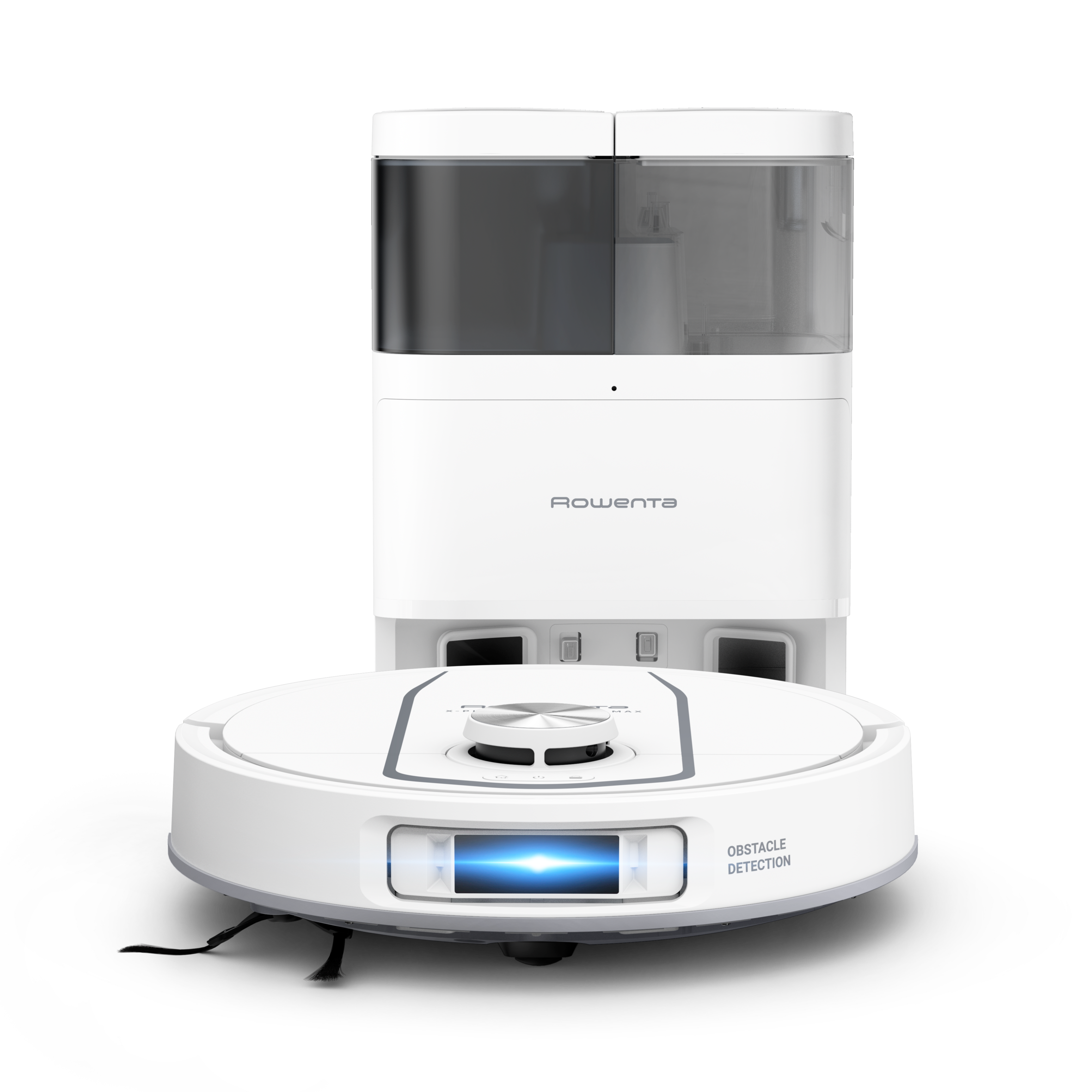 X-Plorer Serie 580 Max de Rowenta, Robot aspirador, lavado y secado automáticos de mopas, estación de vaciado automático de la suciedad, navegación inteligente