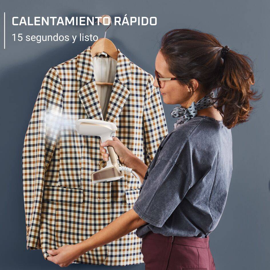 Access Steam Pocket, Cepillo de vapor de mano, cabezal plegable, ultracompacto