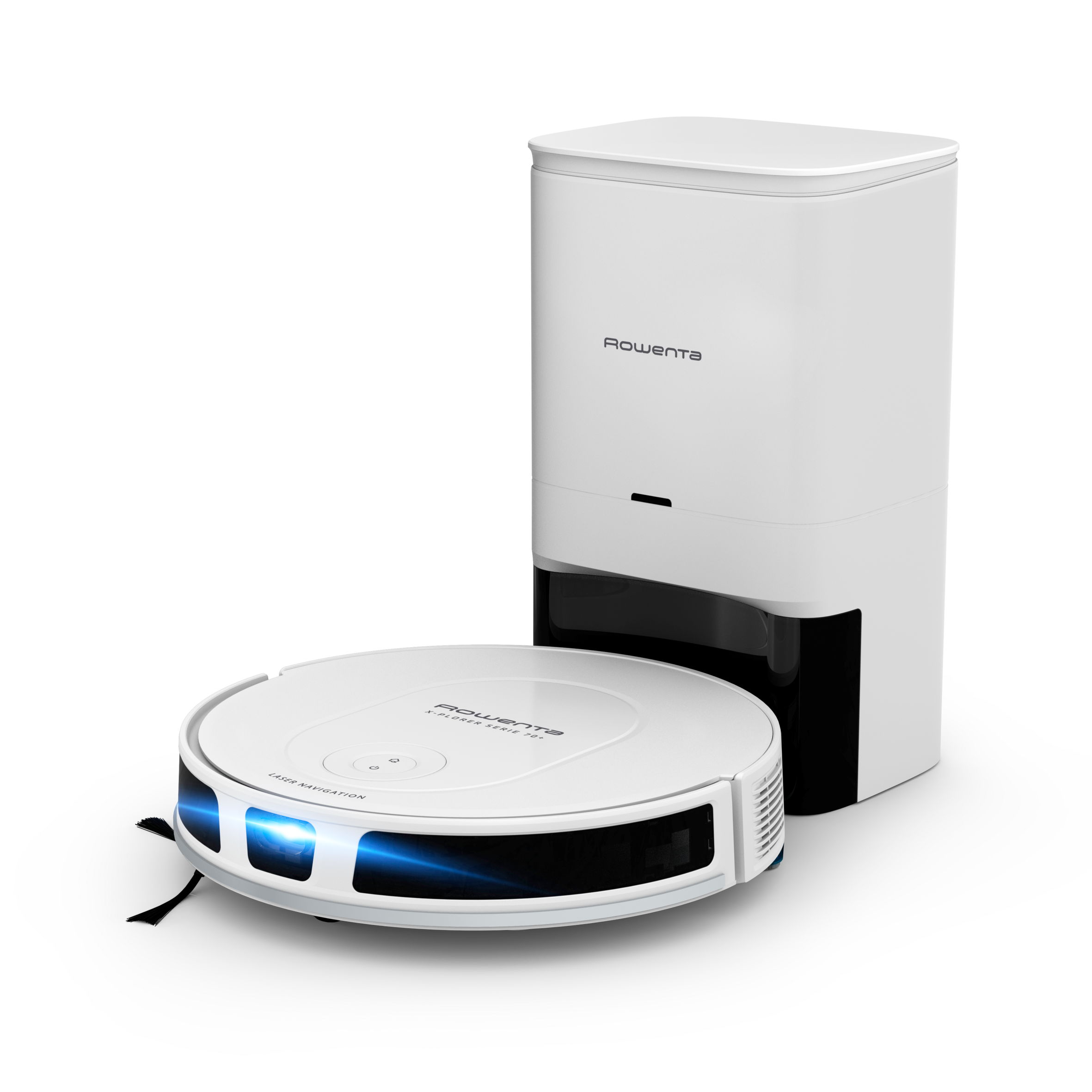 X-Plorer Serie 70+ de Rowenta, Robot aspirador, Modelo Animal & Allergy, Tecnología Láser, Limpieza Metódica, Diseño muy Compacto