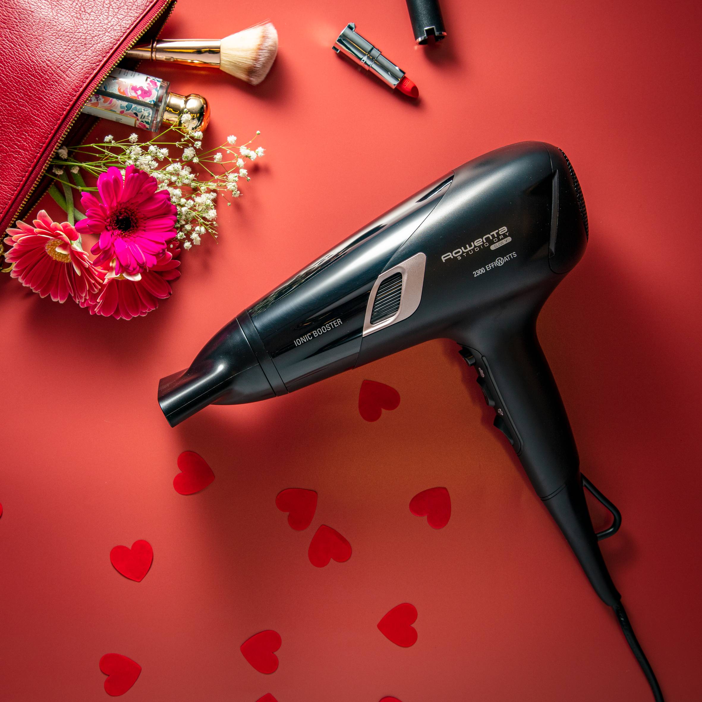 Studio Dry Glow, Secador de pelo, 2300 Effiwatts, Tecnología iónica, Ajuste Thermo Control