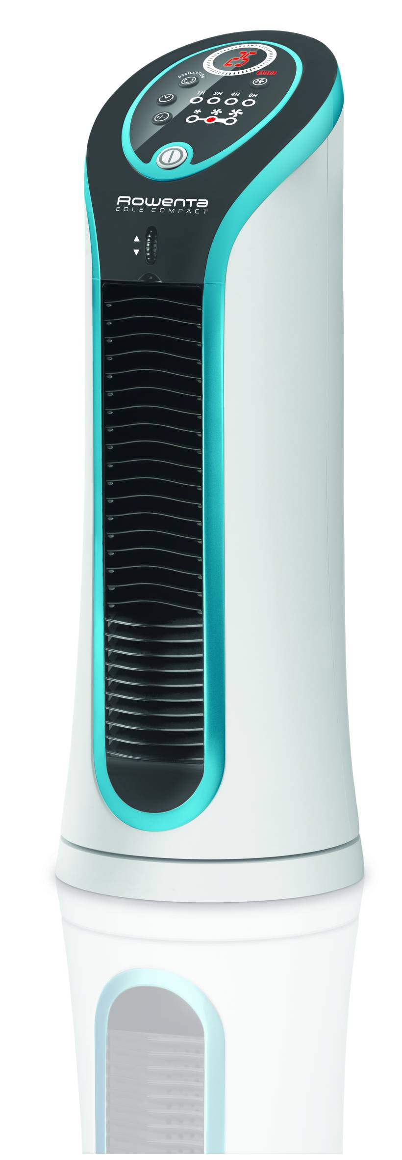 Eole Compact de Rowenta, Ventilador de torre, 3 velocidades, silencioso, oscilación automática