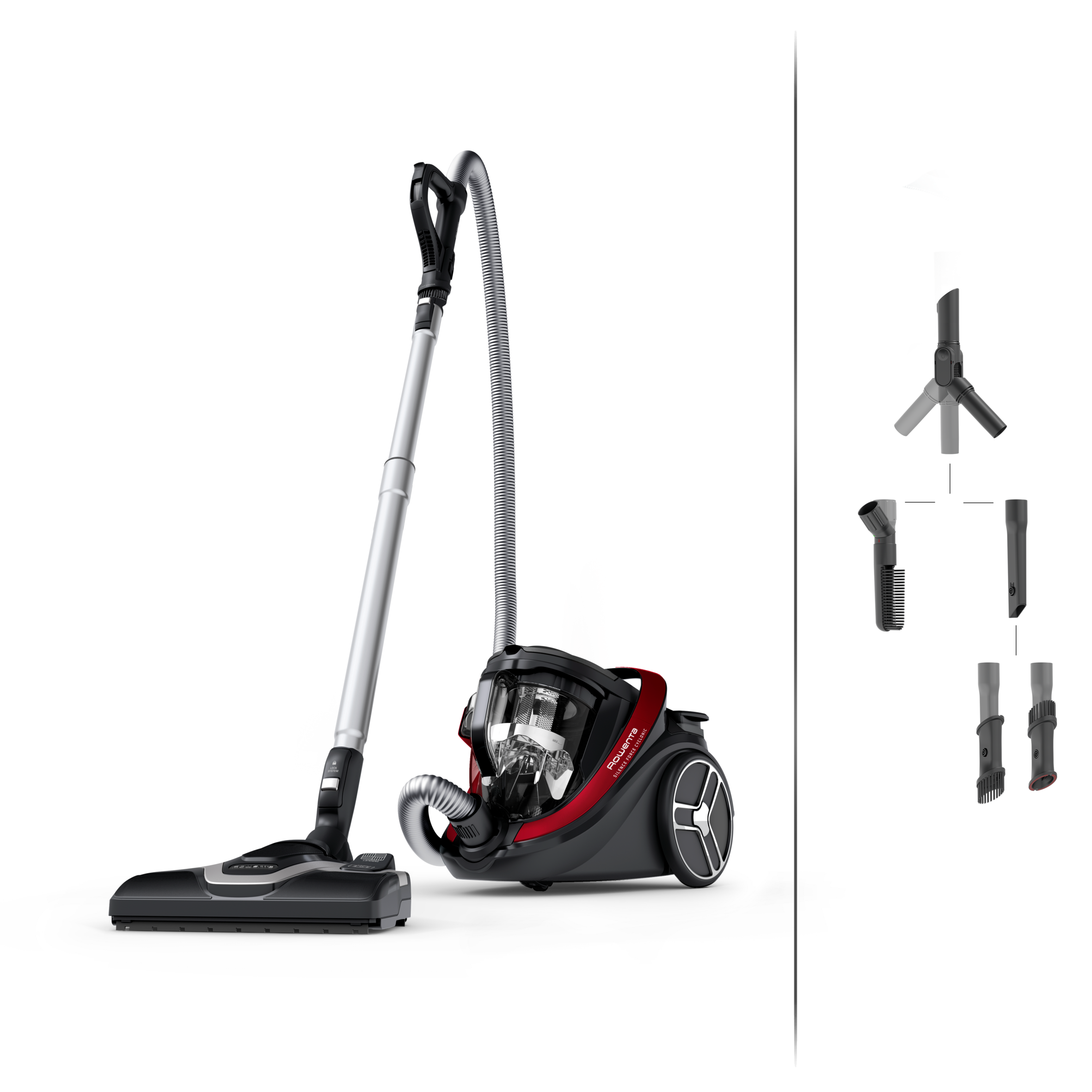 Silence Force Cyclonic Effitech, Aspiradora sin bolsa, Bajo Consumo, 59 dB(A), Multi Modelo