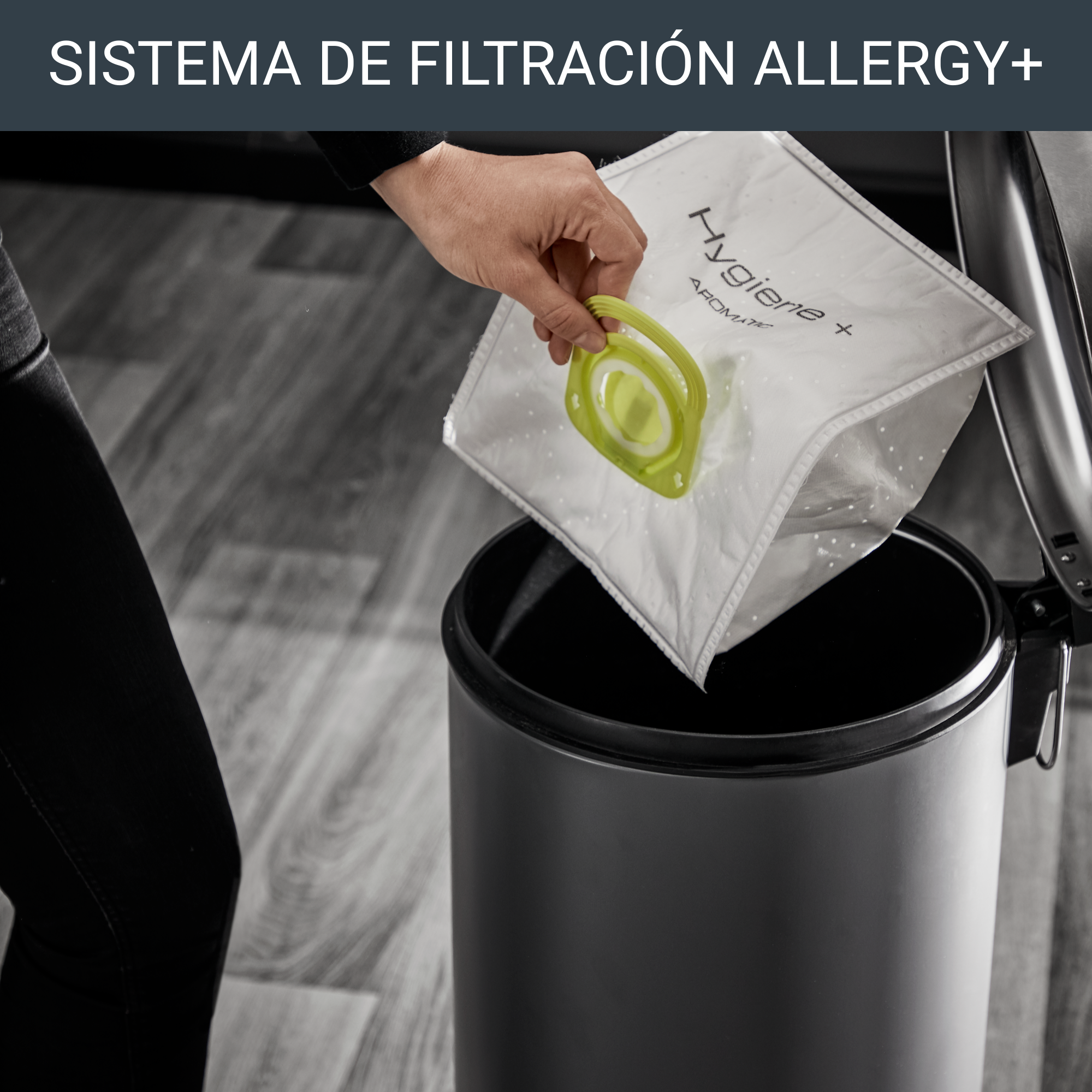 Silence Force, Aspiradora con bolsa, Bolsa Hygiene+, Silenciosa, 4,5 L