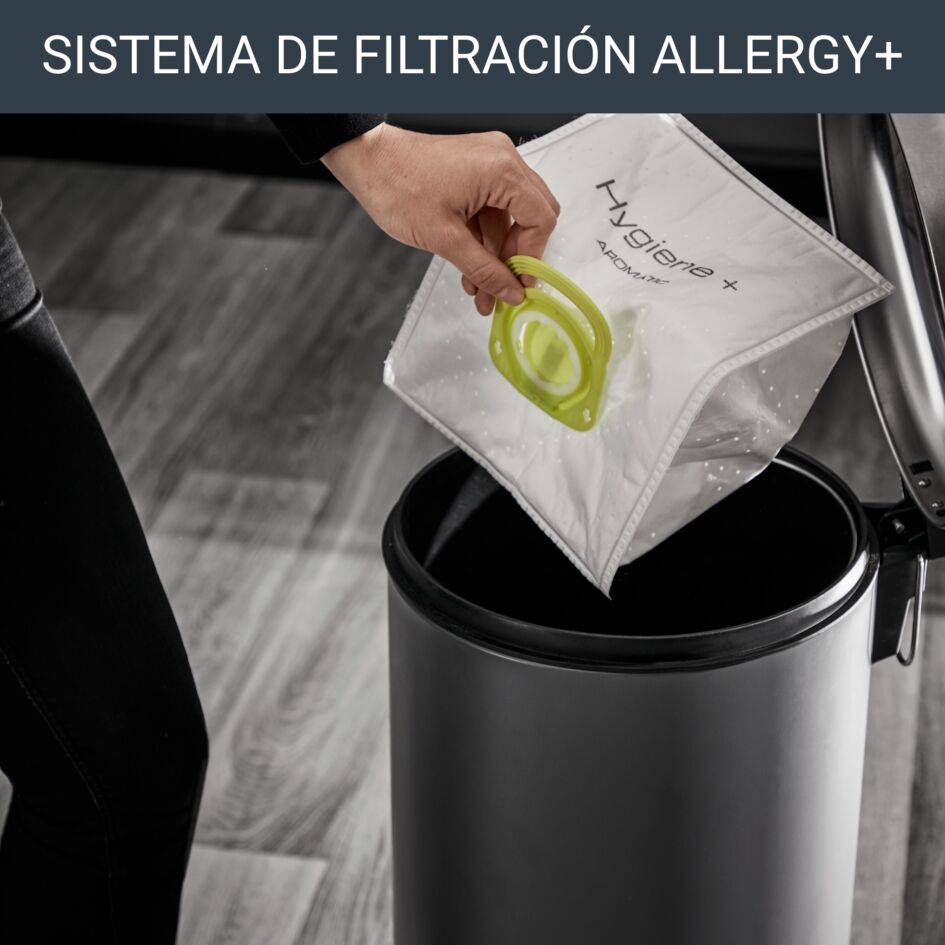 Silence Force, Aspiradora con bolsa, Bolsa Hygiene+, Silenciosa, 4,5 L