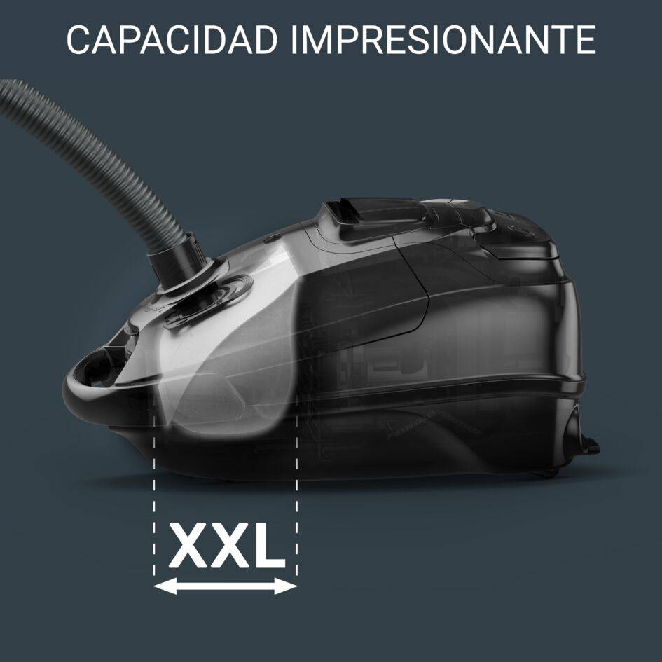 Silence Force de Rowenta, Aspiradora con bolsa, Allergy+, boquilla para ranuras integrada, Silenciosa, bolsa Hygiene+ de 4,5 L, Optimizacion de energía