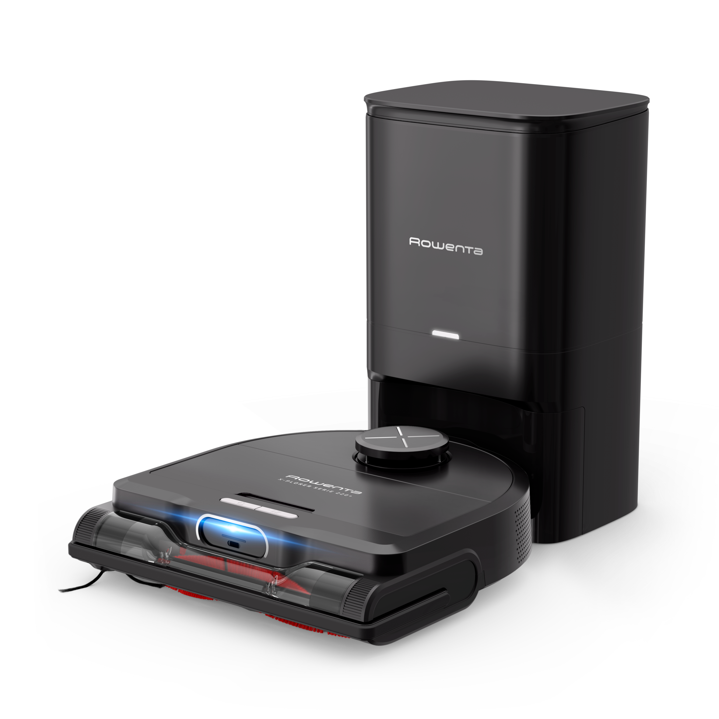 X-Plorer Serie 220, Robot aspirador, Diseño de ángulo recto, 5600 Pa, Mopa vibratoria, Autovaciado