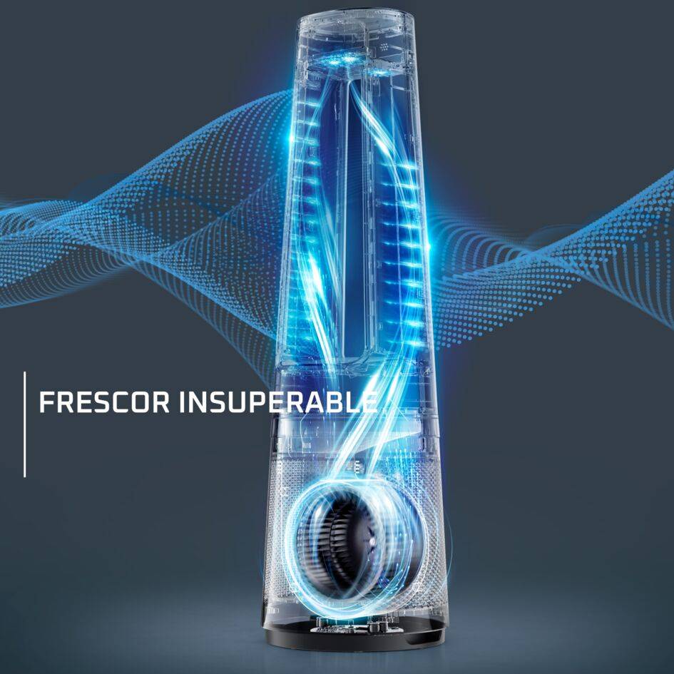 Eclipse Connect 3 en 1, Purificador, ventilador y calefactor, Control desde la app, Negro