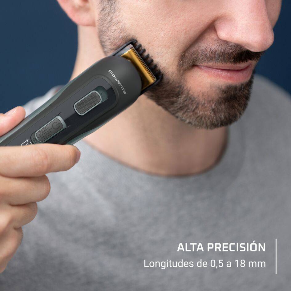 Selectium 15 en 1, Multiaccesorios para hombre, Cuchillas autoafilables, Alta precisión, A prueba de agua, 120 minutos de Autonomía