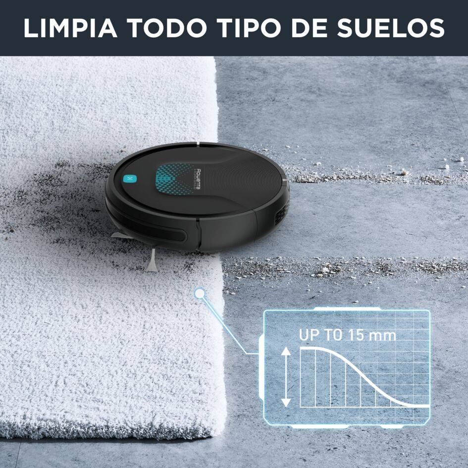 X-Plorer Serie 20 de Rowenta, Robot Aspirador, Cepillo Motorizado Activo, 3 Modos de Navegación, Sensores Avanzados, Batería de Iones de Litio Duradera, 150 Min de Autonomía, RR6875WH