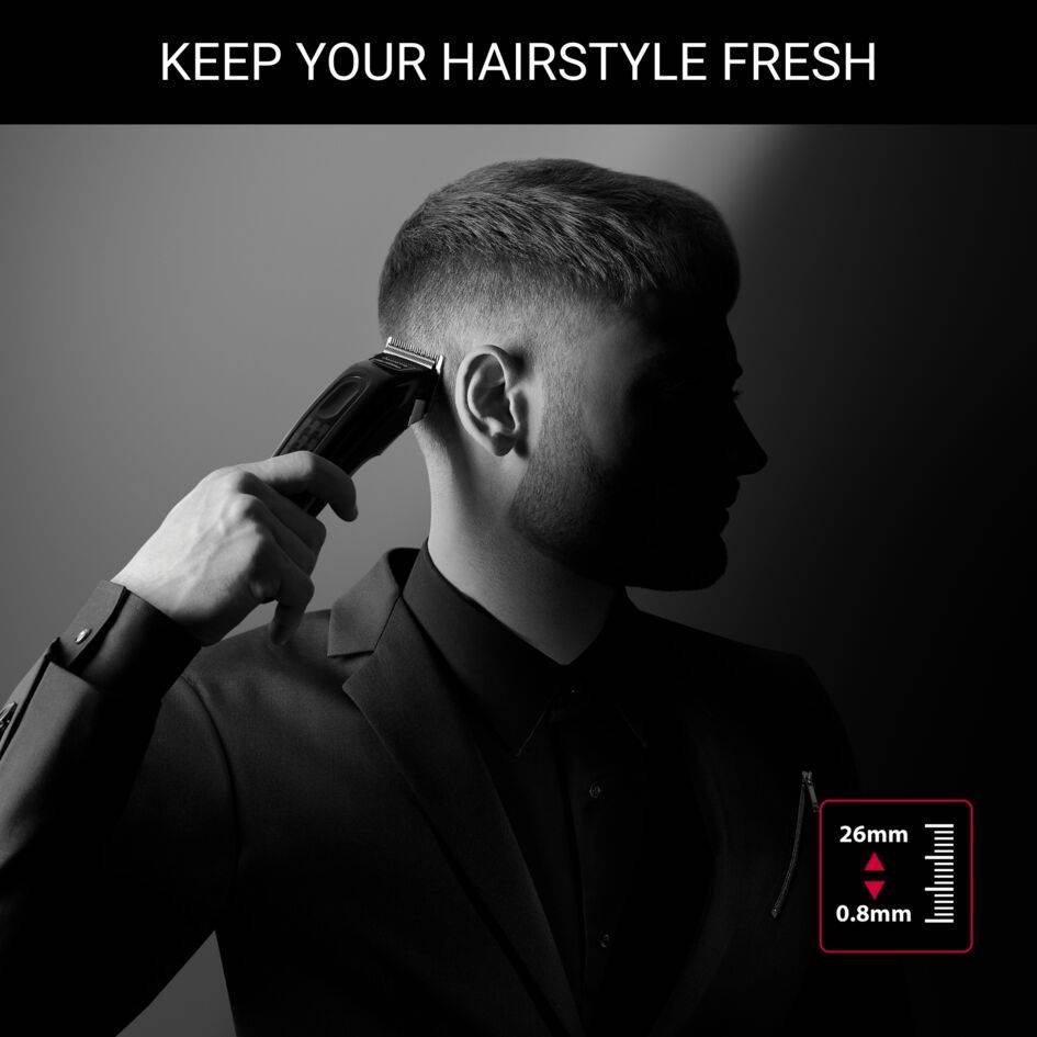 Perfect Line Karl Lagerfed x Rowenta, Cortapelos, 28 ajustes, motor profesional,  2,5 h de autonomía