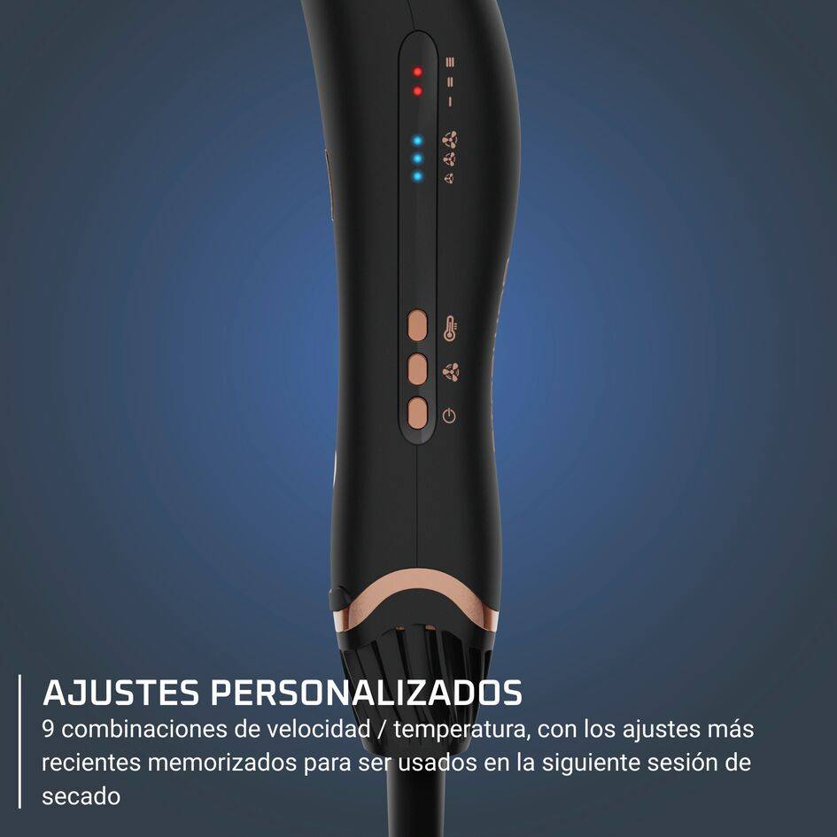 Air motion de Rowenta, Secador alisador, Efecto Coanda, Flujo de aire de hasta 170 km/h, Ergonómico