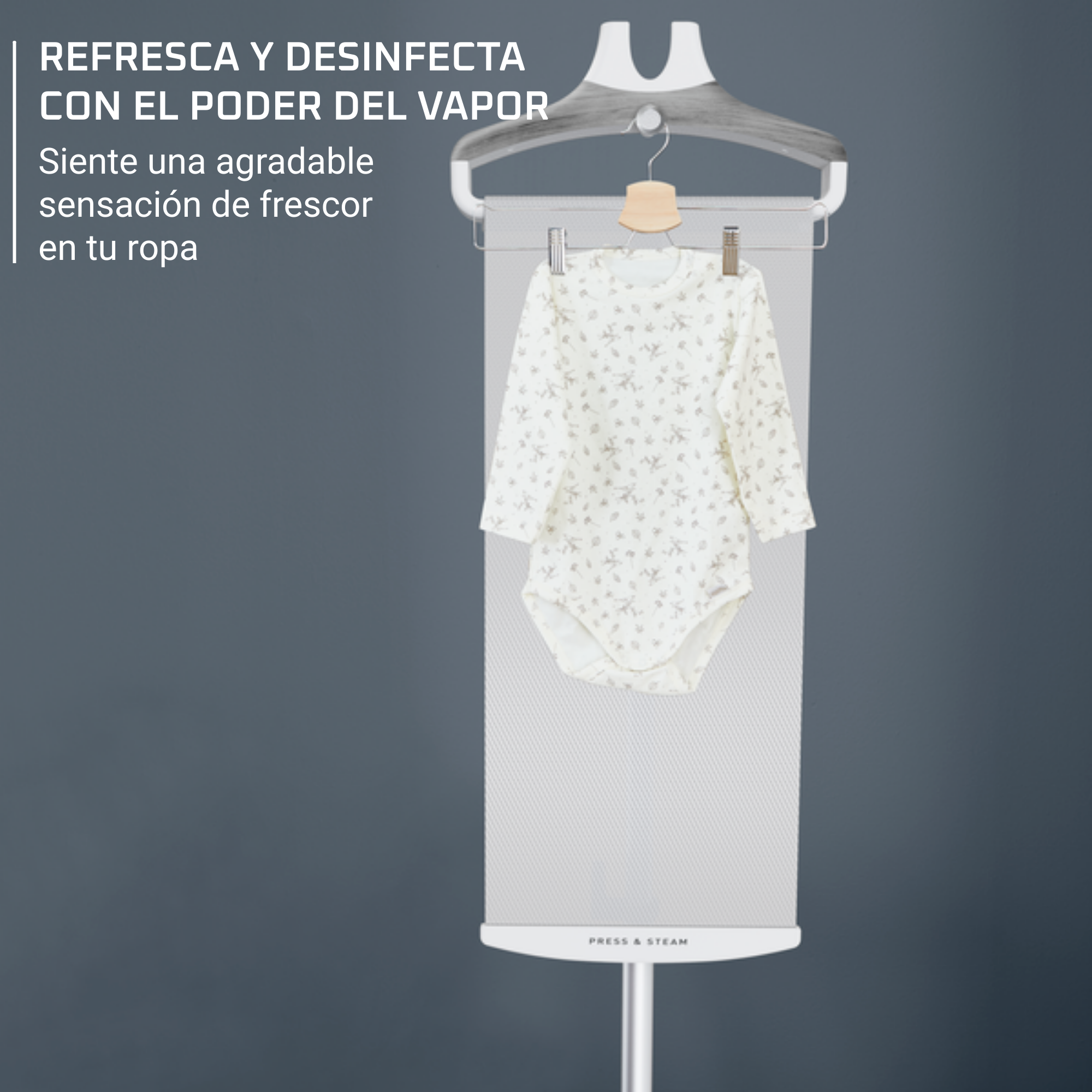 Pro Style Care, Cepillo de vapor de pie, Cabezal XL, Vapor continuo de 42 g/min, 4 ajustes