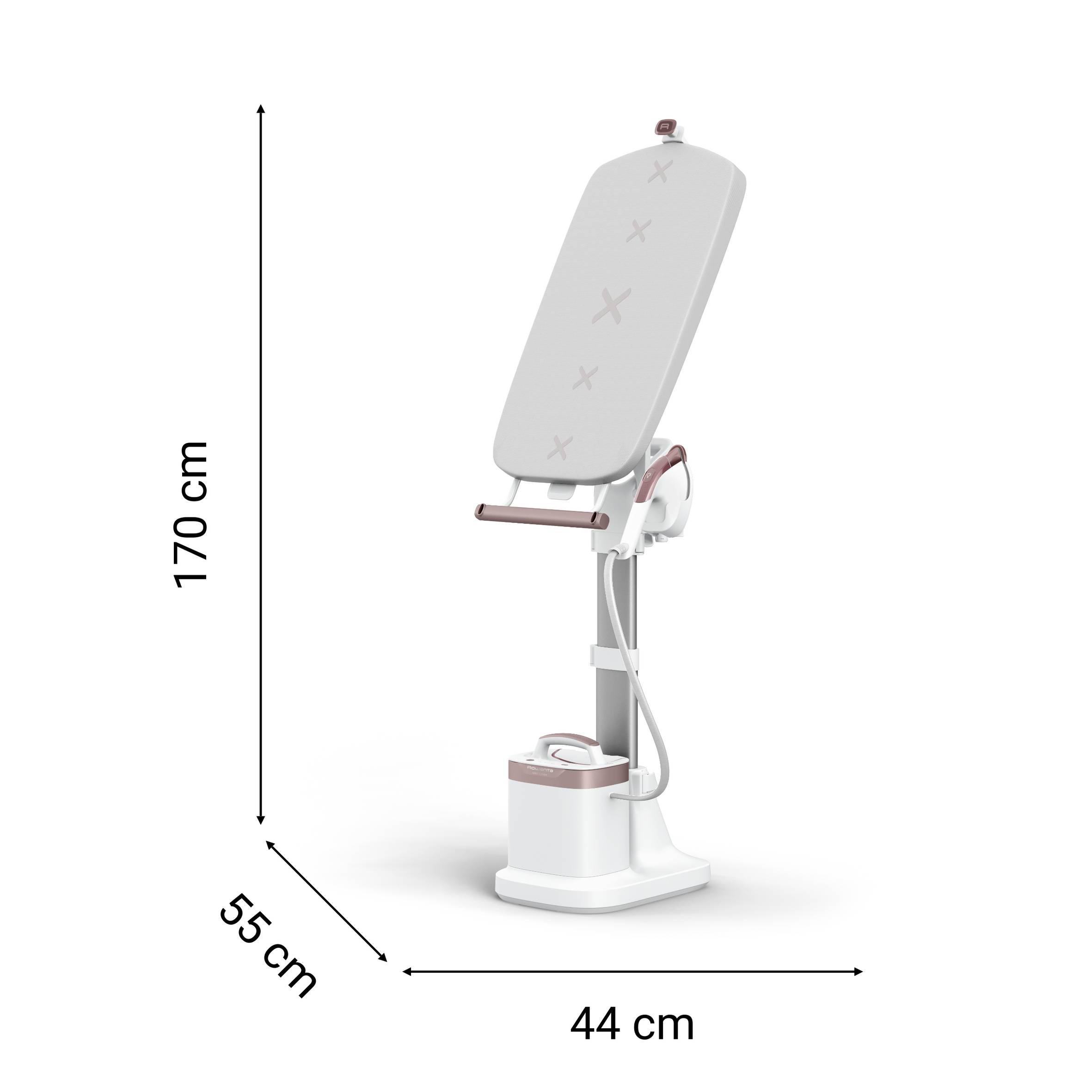 IXEO Vision de Rowenta, Plancha y Cepillo de vapor todo en uno, Tabla multiposición, LED Vision, Salida de vapor de hasta 80 g/min y un potente golpe de vapor de 200 g/min, QR1811F0