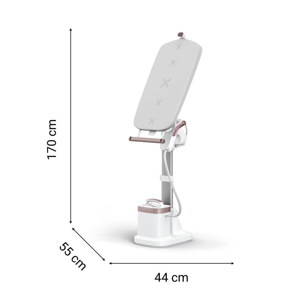 IXEO Vision de Rowenta, Plancha y Cepillo de vapor todo en uno, Tabla multiposición, LED Vision, Salida de vapor de hasta 80&nbsp;g/min y un potente golpe de vapor de 200&nbsp;g/min, QR1811F0