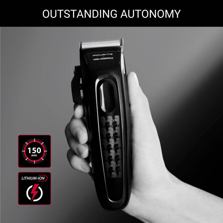 Perfect Line Karl Lagerfed x Rowenta, Cortapelos, 28 ajustes, motor profesional,  2,5 h de autonomía