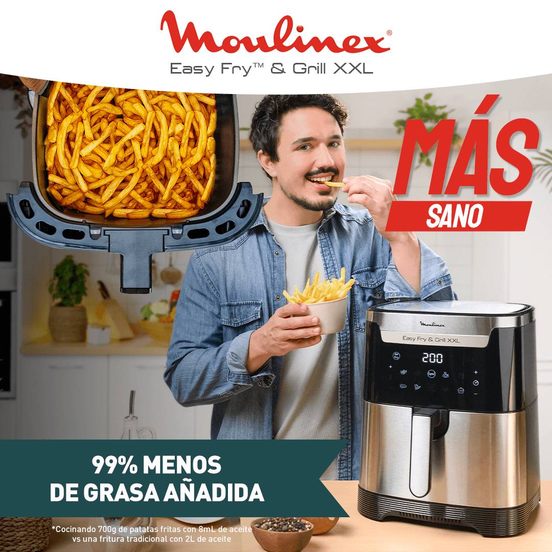 Easy Fry & Grill XXL , Freidora de Aire, 6,5L, Digital, Inox