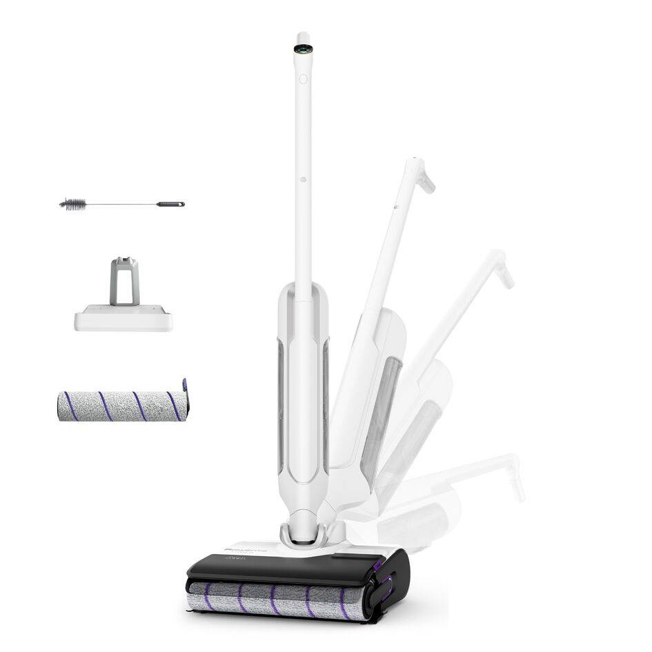 X-Clean 10 de Rowenta, Fregona Eléctrica Sin Cable, Tecnología Wet & Dry, Gran Autonomía, Autolimpieza y Secado Automático, 18kPA