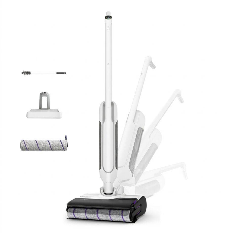 X-Clean 10 de Rowenta, Fregona Eléctrica Sin Cable, Tecnología Wet & Dry, Gran Autonomía, Autolimpieza y Secado Automático, 18kPA