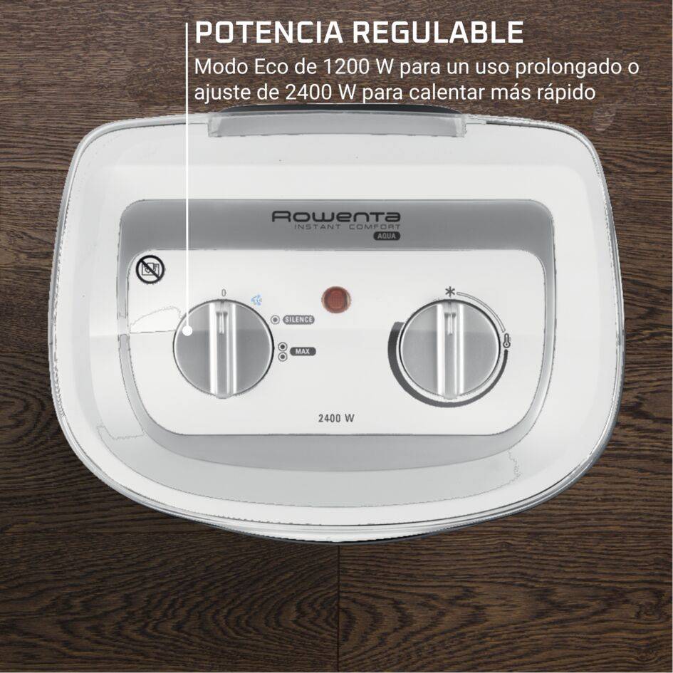 Instant Comfort Aqua, Calefactor de baño, 2400 W, gris claro