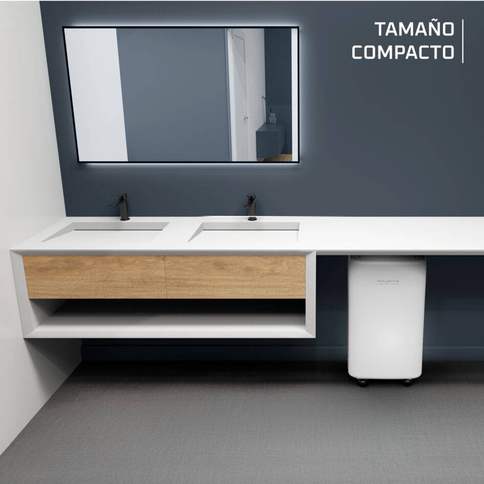 Extreme Dry Compact + de Rowenta, Deshumidificador, Elimina hasta 16 L de humedad al día