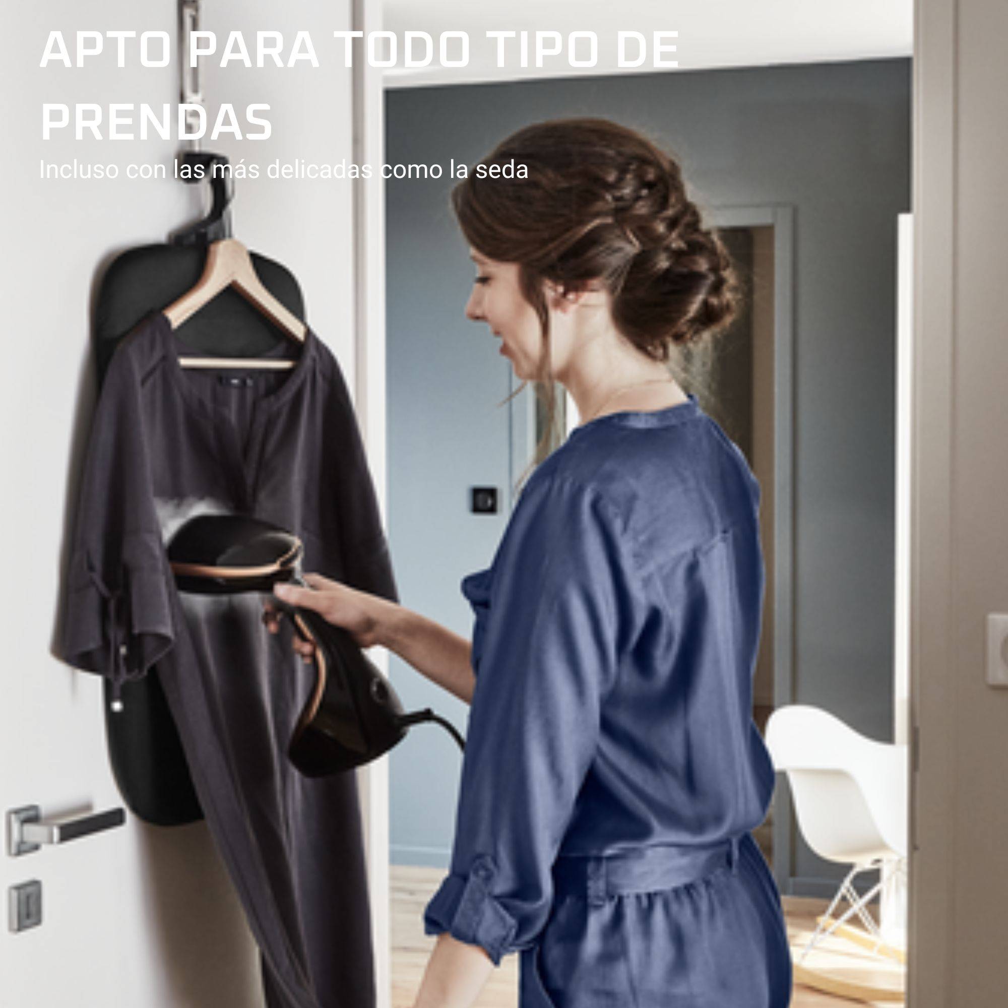 Access Steam Care de Rowenta, Cepillo de vapor, Salida de vapor de 30 g/min, Negro