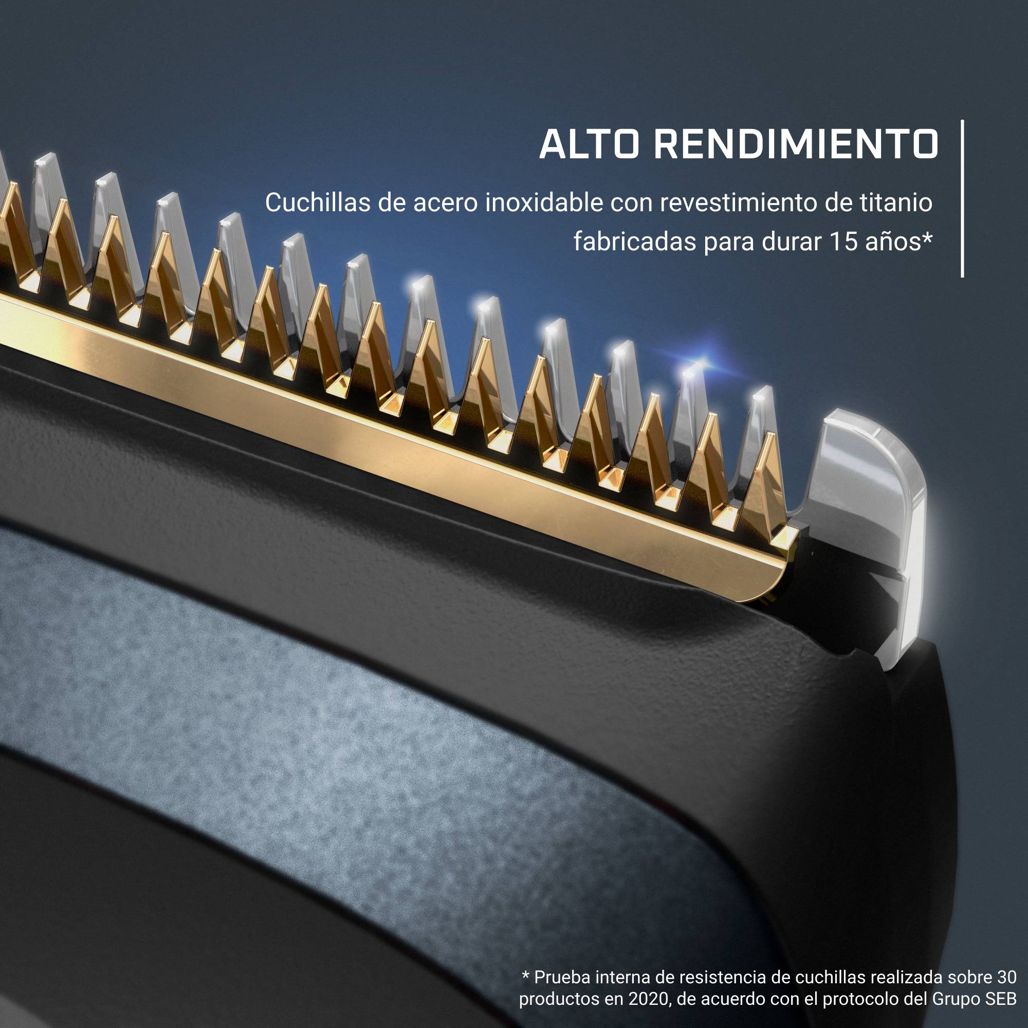 Virtuo de Rowenta, Barbero, Autoafilado de cuchillas, Alta precisión, Diseño compacto, Gran autonomía