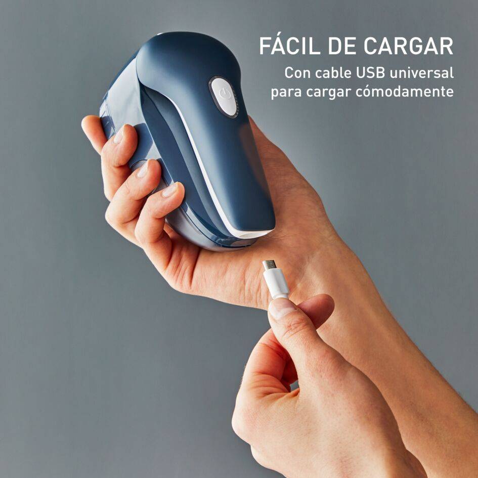 Quitapelusas recargable, malla de acero inoxidable para resultados rápidos, carga universal USB