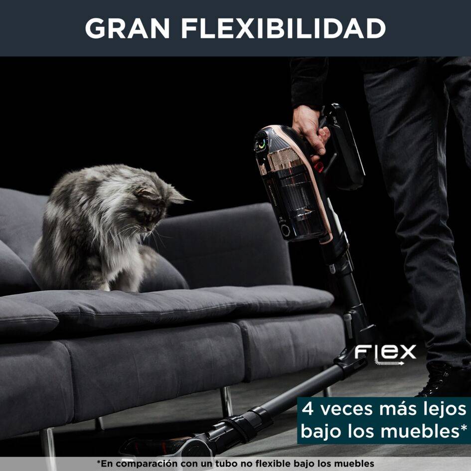 X-Force Flex 15.60, Aspiradora sin cable, 230 airwatts, Batería 32,4 V, Hasta 1 hora y 25 minutos de Autonomía
