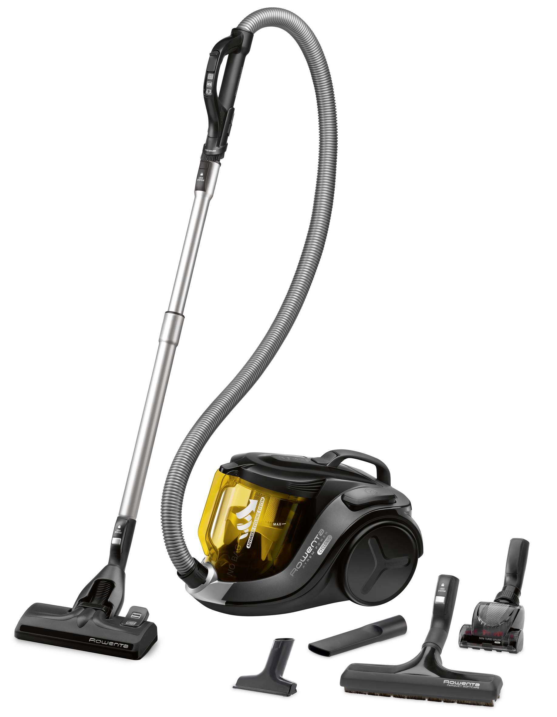 X-TREM POWER CYCLONIC AMARILLO Y NEGRO + 4 ACCESORIOS