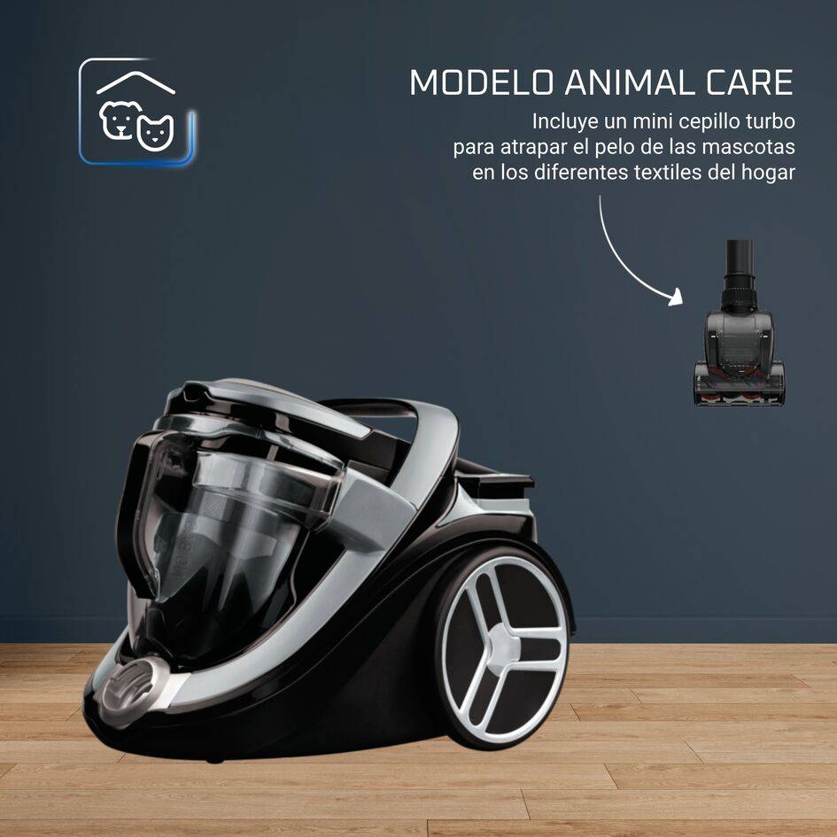 Silence Force Cyclonic gris y negra, aspiradora sin bolsa, Home & Car 