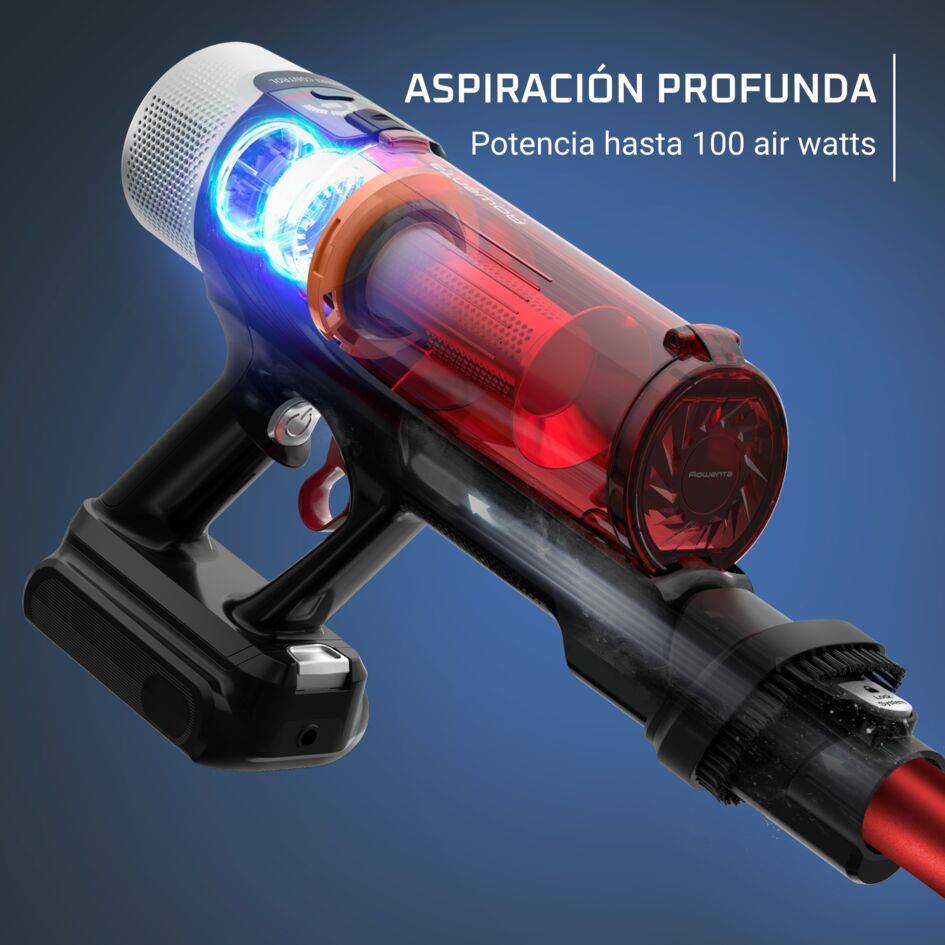X-Force Flex 9.60 Animal care de Rowenta, Aspiradora escoba sin cable,100&nbsp;AW, Kit Completo de Cepillos y Accesorios, Tecnología Flex, Hasta 45 Minutos de Autonomía
