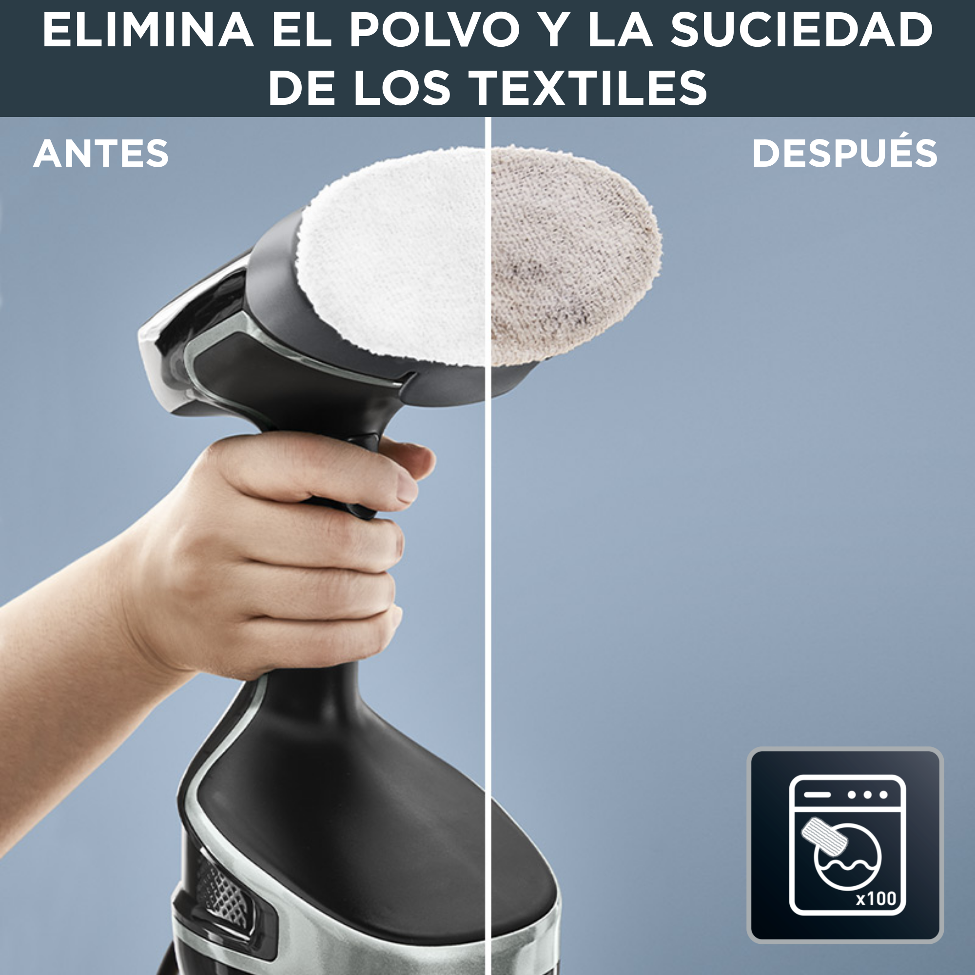 Access Steam Force, Cepillo de vapor, Salida de vapor de 30 g/min, Golpe de vapor, Negro