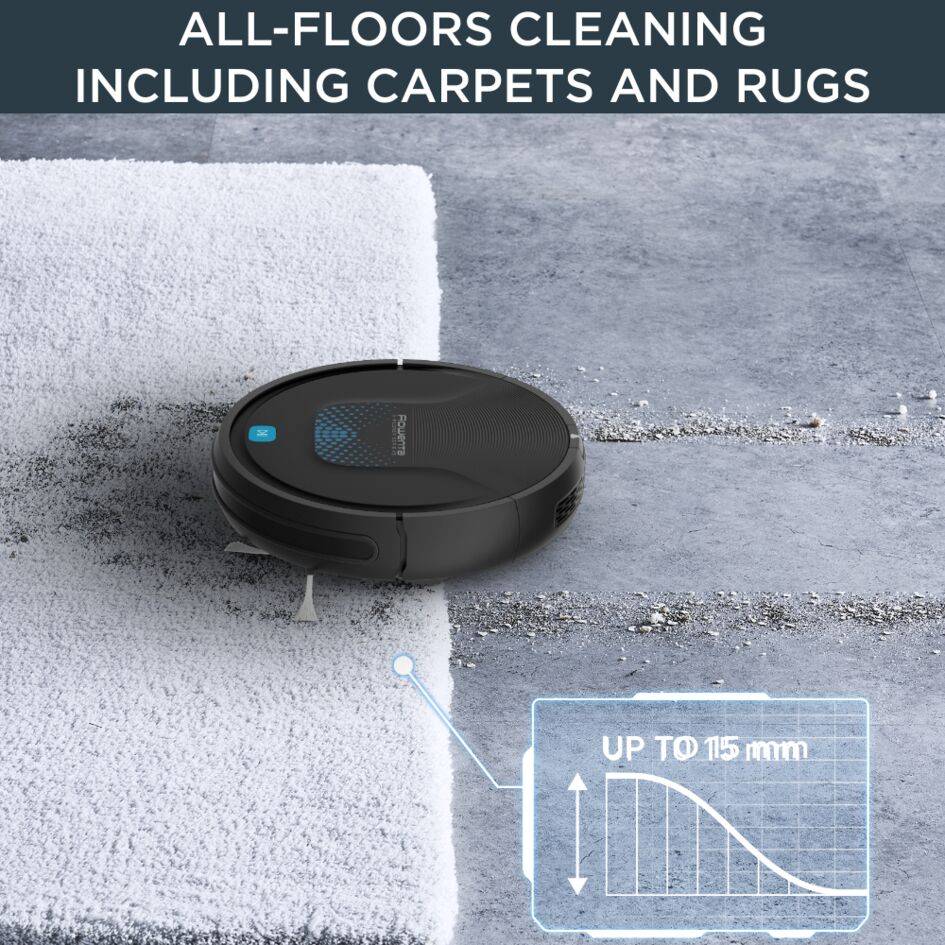  X-Plorer Serie 45 de Rowenta,&nbsp;cepillo motorizado activo, 3 modos de navegación, sistema de fregado Aqua Power, sensores avanzados, batería de litio duradera de hasta 150 min