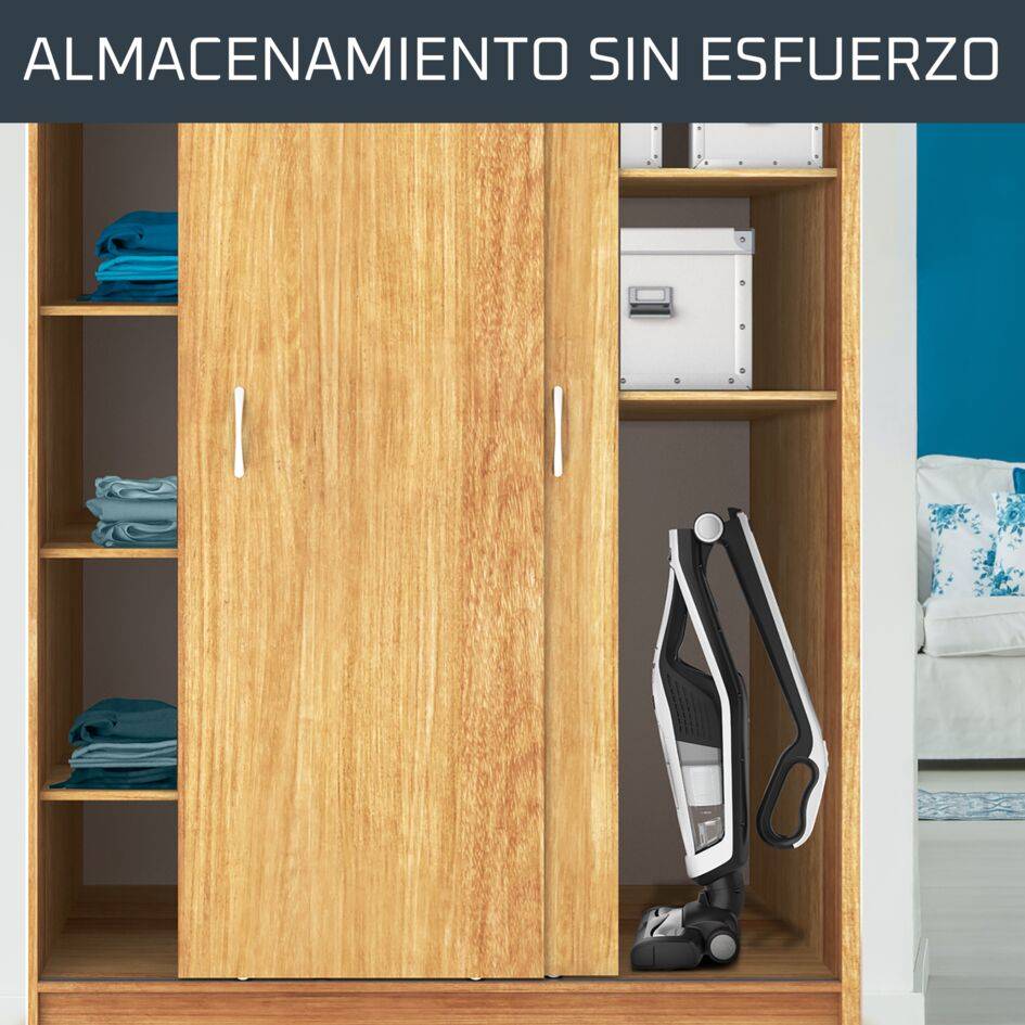 Dual Force 2 en 1, Aspiradora sin cable y de mano, Plegable, 18 V, Blanca