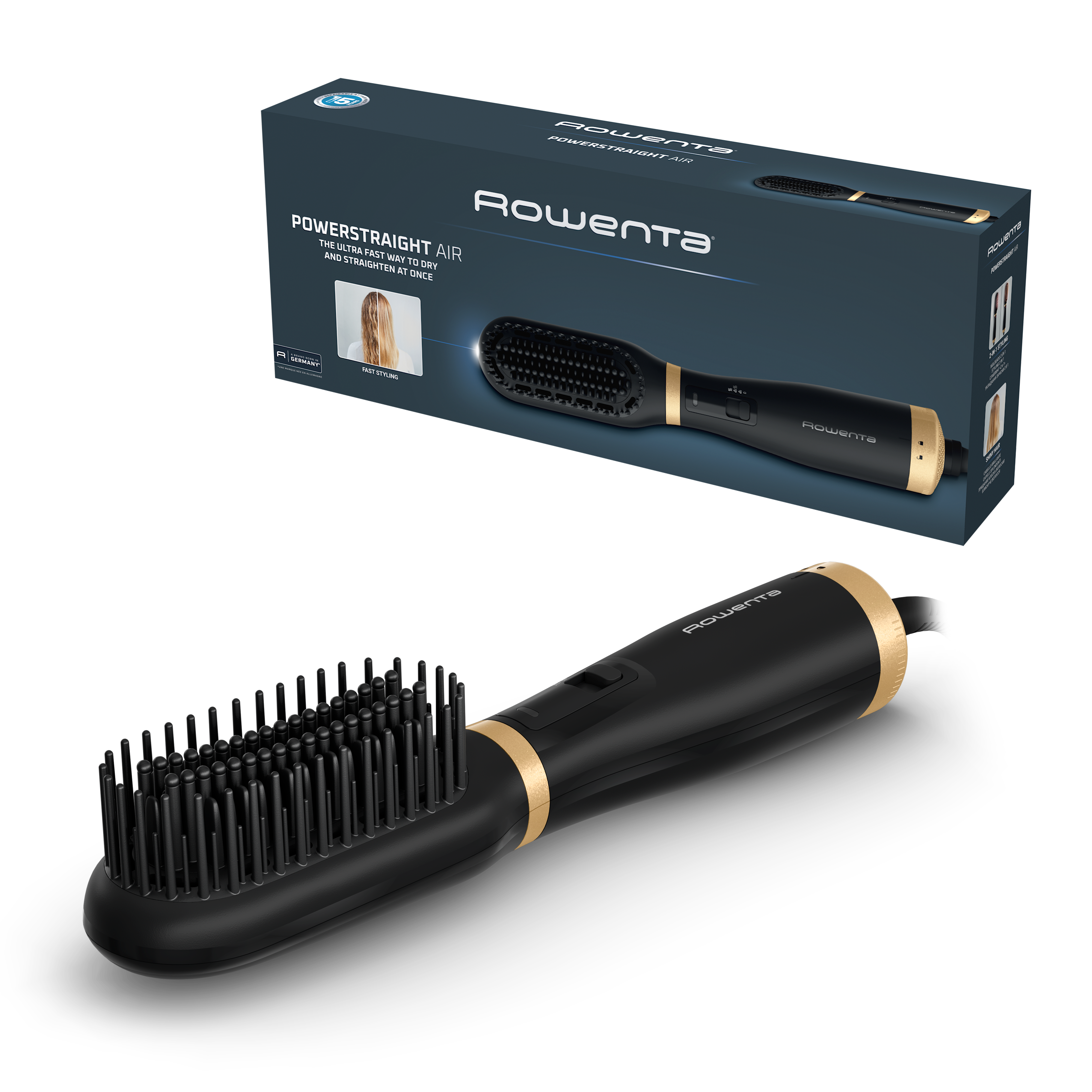 Rowenta Powerstraight Cepillo Secador en para Secar y Alisar