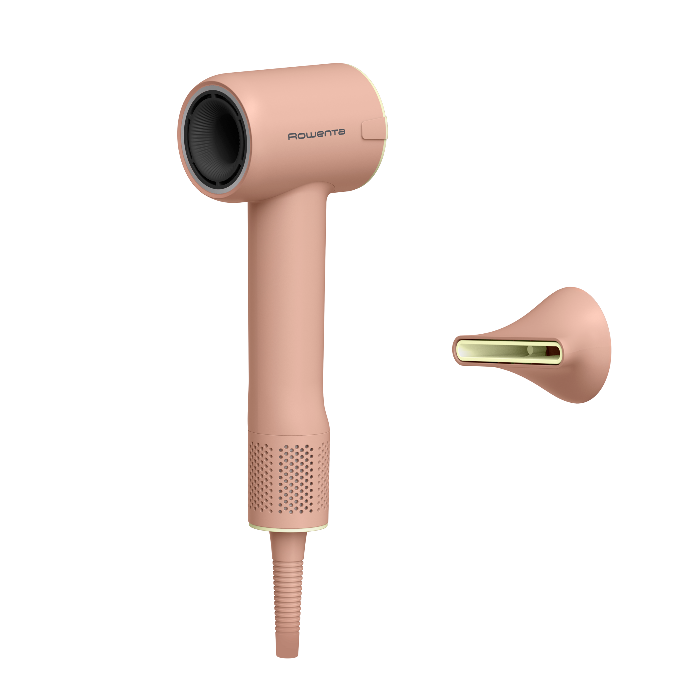 Blumia de Rowenta, Secador de pelo, Motor digital de alta velocidad, 350 g, Secado Rápido, Compacto, Rosa