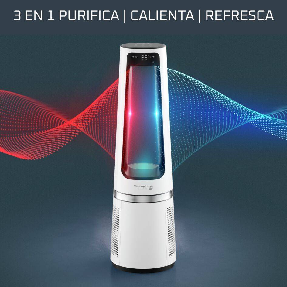 Eclipse 3 en 1, Purificador, ventilador y calefactor, Blanco