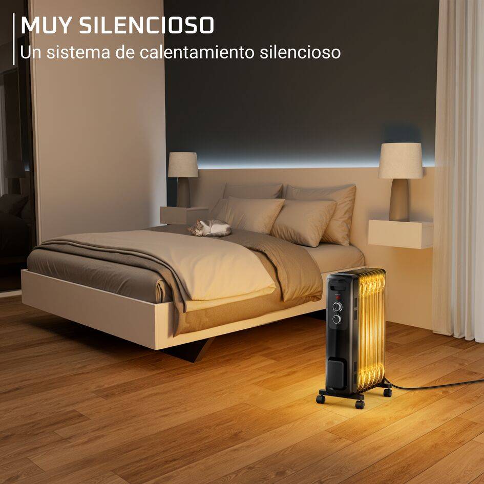 Intensium Ultra de Rowenta, Radiador de aceite, Calor potente y silencioso, Seguridad mejorada, 2000 W